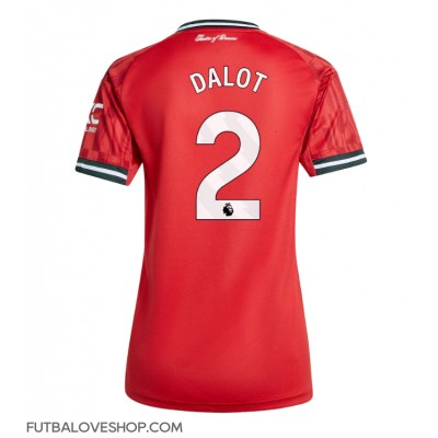 Dres Manchester United Diogo Dalot #2 Domáci pre Ženy 2025-26 Krátky Rukáv Dres Manchester United Diogo Dalot #2 Domáci pre Ženy 2025-26 Krátky Rukáv